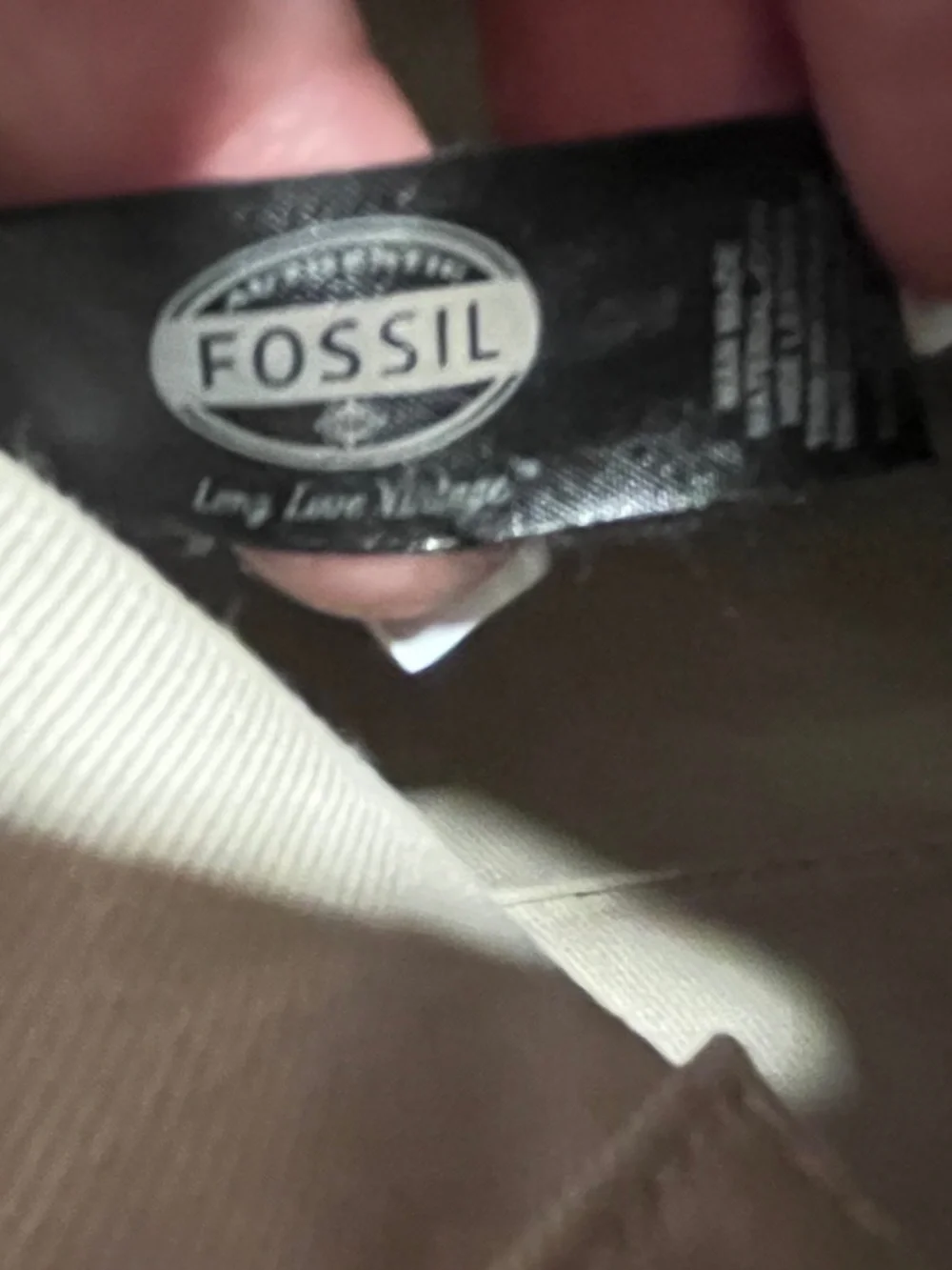 Fossil Vintage Purse Tote Black & White
